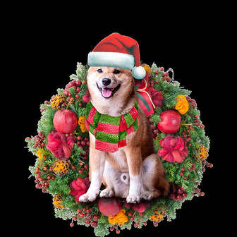 Ornament- Shiba Inu Christmas Ornament, Happy Christmas Ornament, Car Ornament - Thegiftio UK