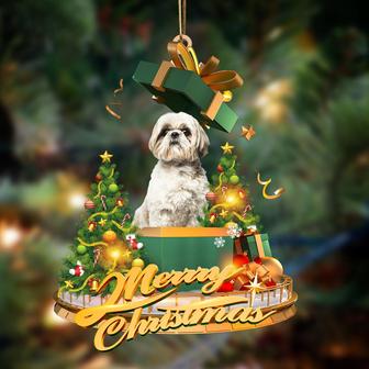 Ornament- Shih Tzu 2-Christmas Gifts&dogs Hanging Ornament, Happy Christmas Ornament, Car Ornament - Thegiftio UK