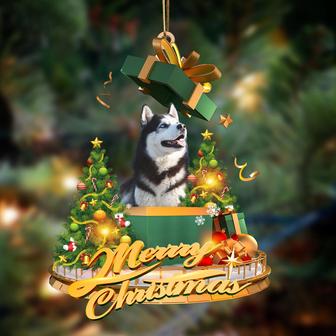 Ornament- Siberian Husky-Christmas Gifts&dogs Hanging Ornament, Happy Christmas Ornament, Car Ornament - Thegiftio UK