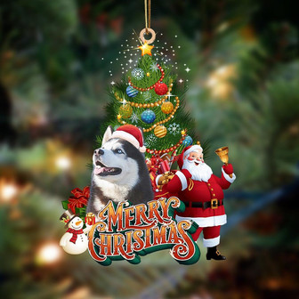 Ornament- Siberian Husky-Christmas Tree&Dog Hanging Ornament, Happy Christmas Ornament, Car Ornament - Thegiftio UK