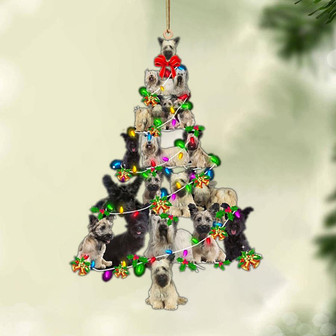 Ornament- Skye Terrier-Christmas Tree Lights-Two Sided Ornament, Happy Christmas Ornament, Car Ornament - Thegiftio UK