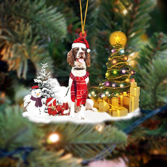 Ornament- Springer Spaniel Christmas Ornament Dog Ornament, Car Ornament, Christmas Ornament - Thegiftio UK