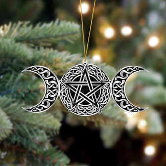 Ornament- Triple Moon Hanging Ornament Dog Ornament, Car Ornament, Christmas Ornament - Thegiftio UK