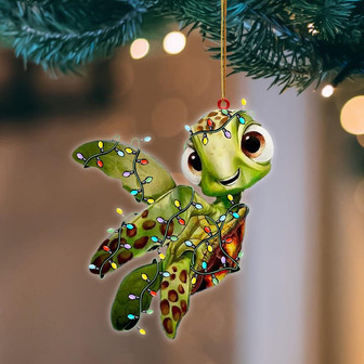 Ornament- Turtle Christmas Light Hanging Ornament Dog Ornament, Car Ornament, Christmas Ornament - Thegiftio