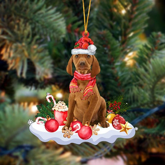 Ornament- Vizsla-Better Christmas Hanging Ornament, Happy Christmas Ornament, Car Ornament - Thegiftio UK