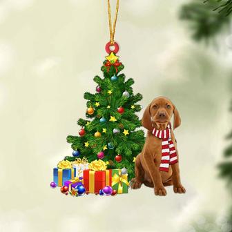 Ornament- Vizsla-Christmas Star Hanging Ornament, Happy Christmas Ornament, Car Ornament - Thegiftio UK
