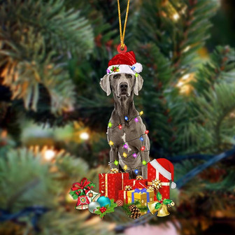Ornament- Weimaraner 1-Dog Be Christmas Tree Hanging Ornament, Happy Christmas Ornament, Car Ornament - Thegiftio UK