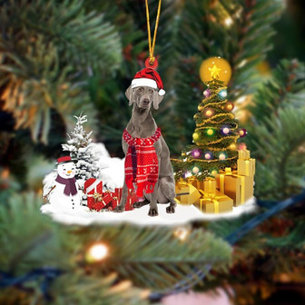 Ornament- Weimaraner Christmas Ornament Dog Ornament, Car Ornament, Christmas Ornament - Thegiftio UK