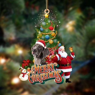 Ornament- Weimaraner-Christmas Tree&Dog Hanging Ornament, Happy Christmas Ornament, Car Ornament - Thegiftio UK