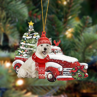 Ornament- West Highland White Terrier-Christmas Car Two Sided Ornament, Christmas Ornament, Car Ornament - Thegiftio UK
