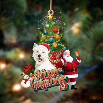 Ornament- west highland white terrier-Christmas Tree&Dog Hanging Ornament, Christmas Ornament, Car Ornament - Thegiftio UK