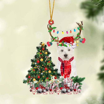 Ornament- West Highland White Terrier-Christmas Tree Gift Hanging Ornament, Christmas Ornament, Car Ornament - Thegiftio UK