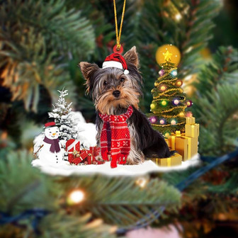 Ornament- Yorkshire Terrier /Yorkie Christmas Ornament Dog Ornament, Car Ornament, Christmas Ornament - Thegiftio UK
