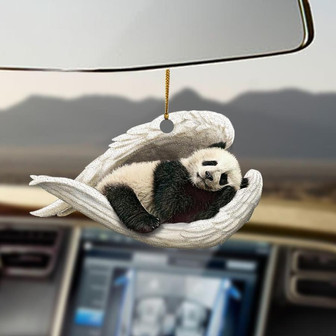 Panda sleeping angel panda lovers ornament - Thegiftio