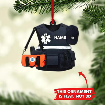 Paramedic Uniform Personalized Ornaments, Christmas Ornament Paramedic Worker Gift - Thegiftio UK