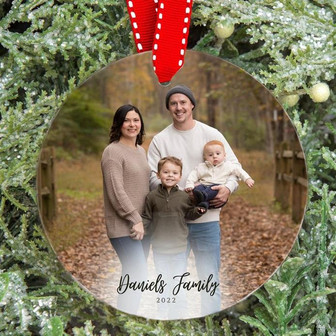 Personalized Family Christmas Ornament, Family Ornament, Christmas Ornament, Custom Ornament, Photo Ornament - Thegiftio UK