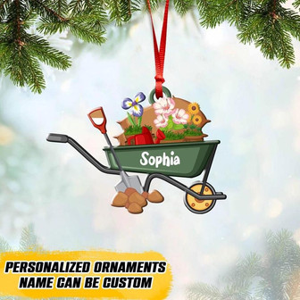 Personalized Gardening Lovers Christmas Acrylic Ornament - Thegiftio UK