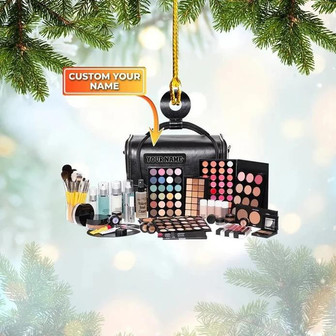 Personalized Make-Up Box Christmas Ornament, Make-Up Box Ornament - Thegiftio UK