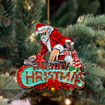 Pitbull-Christmas Rock Two Sided Ornament - Thegiftio UK