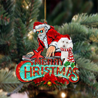 Poodle (1)-Christmas Rock Two Sided Ornament - Thegiftio