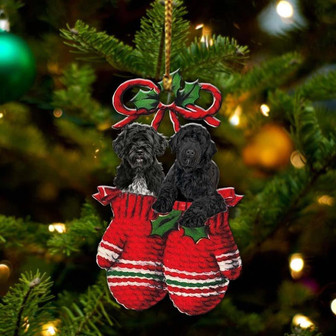 Portuguese Water Dog Inside Your Gloves Christmas Holiday-Two Sided Ornament, Christmas Ornament - Thegiftio UK