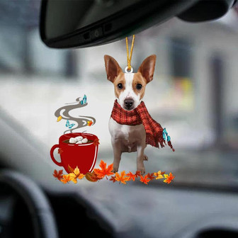 Rat Terrier 1-Fall Chocolate-Two Sided Ornament - Thegiftio UK