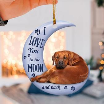 Rhodesian Ridgeback Moon Back Rhodesian Ridgeback Lover Dog Lovers Rear View Mirror Car Accessories, Rearview Mirror - Thegiftio UK