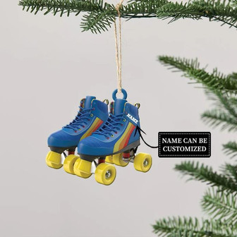 Roller Skate Christmas Ornament, Skater Family Ornament, Roller Derby Ornament Gift, Skating Ornament Gift - Thegiftio UK