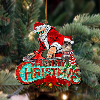 Schnauzer (3)-Christmas Rock Two Sided Ornament - Thegiftio UK