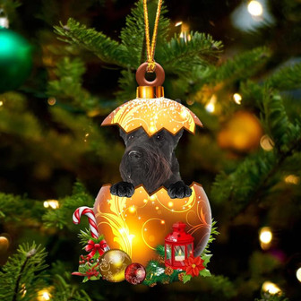 Scottish Terrier In Golden Egg Christmas Ornament - Thegiftio
