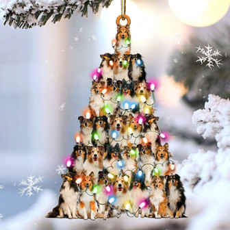 Sheltie lovely tree gift for sheltie lover gift for dog mom ornament - Thegiftio UK