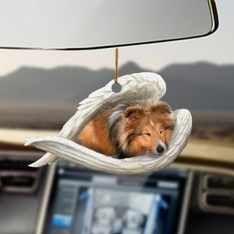 Sheltie sleeping angel sheltie lovers dog lovers ornament - Thegiftio UK