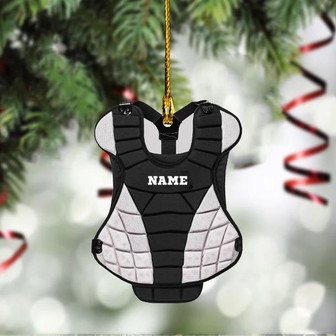 Softball Catcher Ornament, Softball Christmas Ornament, Personalized Christmas Ornament - Thegiftio UK