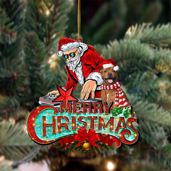 Staffordshire Bull Terrier 2-Christmas Rock Two Sided Ornament - Thegiftio UK