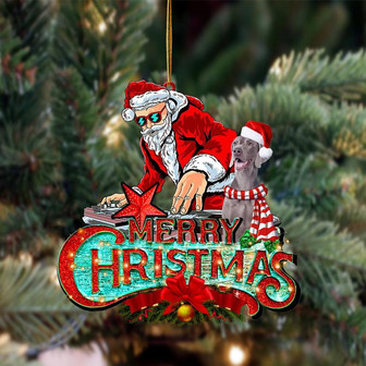 Weimaraner-Christmas Rock Two Sided Ornament - Thegiftio UK