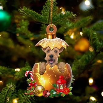 Welsh-Terrier In Golden Egg Christmas Ornament - Thegiftio UK