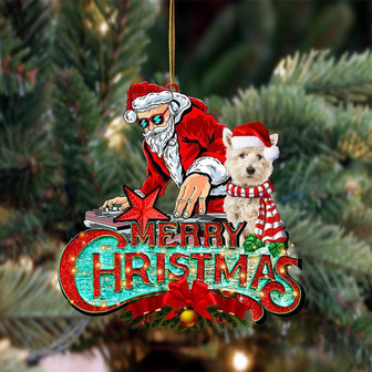 West Highland White Terrier (7)-Christmas Rock Two Sided Ornament - Thegiftio UK