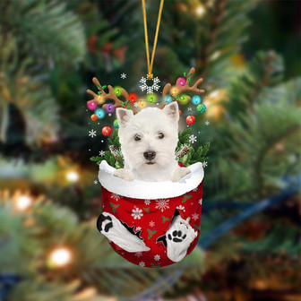 West Highland White Terrier-In Christmas Pocket Two Sides Ornament, Christmas Ornament, Car Ornament - Thegiftio UK