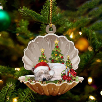 West Highland White Terrier3-Sleeping Pearl in Christmas Two Sided Ornament, Christmas Ornament, Car Ornament - Thegiftio UK