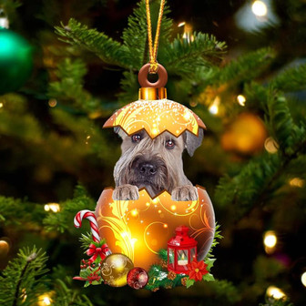 Wheaten Terrier In Golden Egg Christmas Ornament - Thegiftio