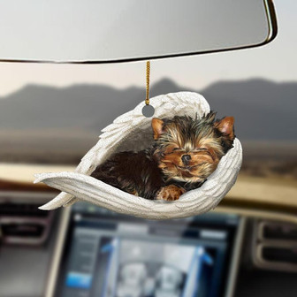 Yorkshire terrier sleeping angel yorkshire terrier lovers dog moms ornament - Thegiftio UK