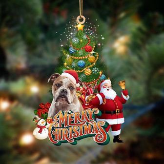 American Bulldog-Christmas Tree&Dog Hanging Ornament - Thegiftio UK