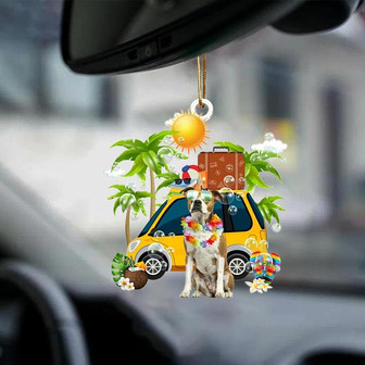 American Bulldog-Nice Summer-Two Sided Ornament - Thegiftio UK