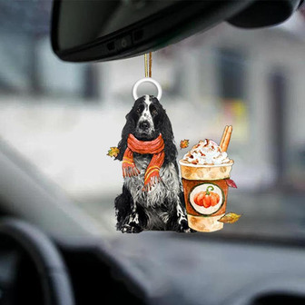 American Cocker Spaniel 1-Pumpkin Spice Kinda-Two Sided Ornament - Thegiftio UK