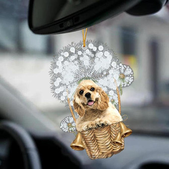 American Cocker Spaniel-Dandelion-Two Sided Ornament - Thegiftio UK