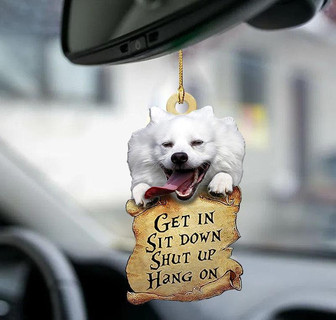 American Eskimo Dog get in two sided ornament - Thegiftio UK