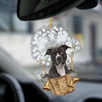 American Pit Bull Terrier-Dandelion-Two Sided Ornament - Thegiftio UK