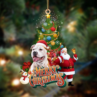 American Staffordshire Terrier-Christmas Tree&Dog Hanging Ornament - Thegiftio UK