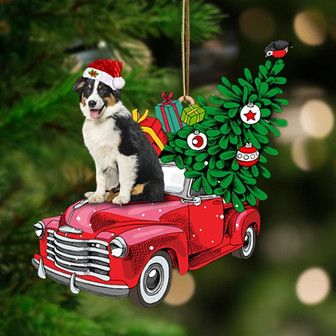 Australian Shepherd 2-Pine Truck Hanging Ornament - Thegiftio UK