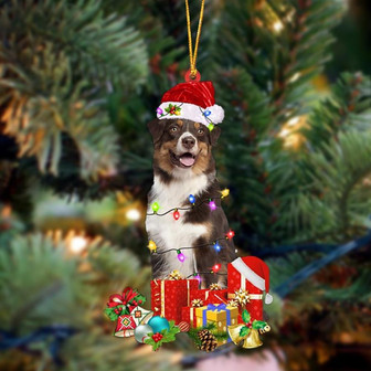 Australian Shepherd 3-Dog Be Christmas Tree Hanging Ornament - Thegiftio UK